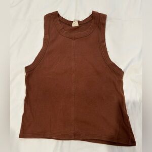 Urban Outfitters Chocolate Ribbed Top